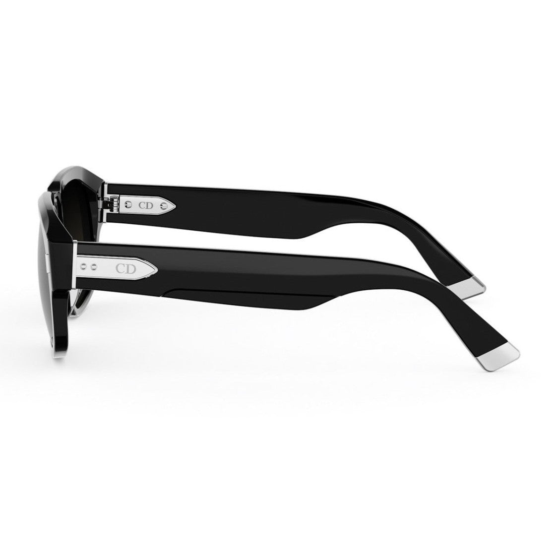 Dior Black Diortailoring Acetate Oversized Square Sunglasses
