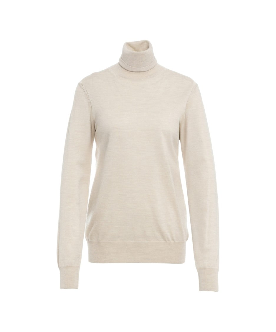 Paolo Pecora High-Neck Ribbed Sweater With Design
