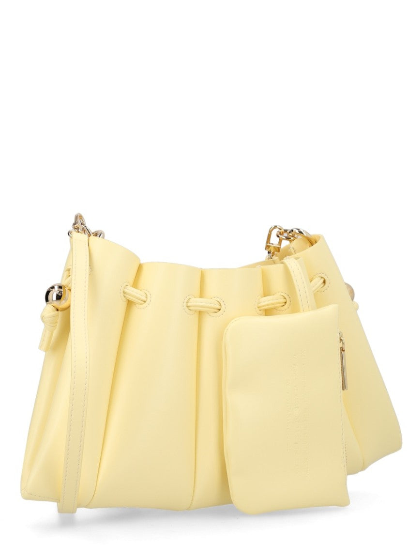 Themoirè Neutrals Calipso Pleated Spherical Accents Bag