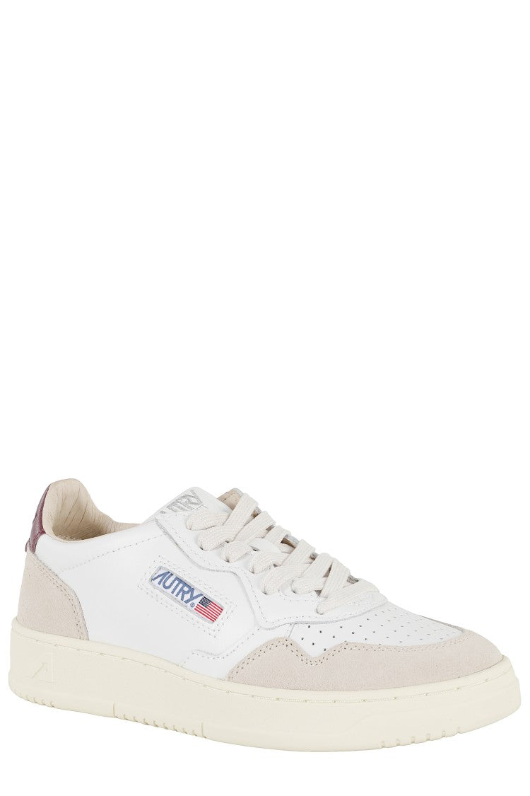 Autry Medalist Low Sneakers With Suede Inserts And Signature Logo
