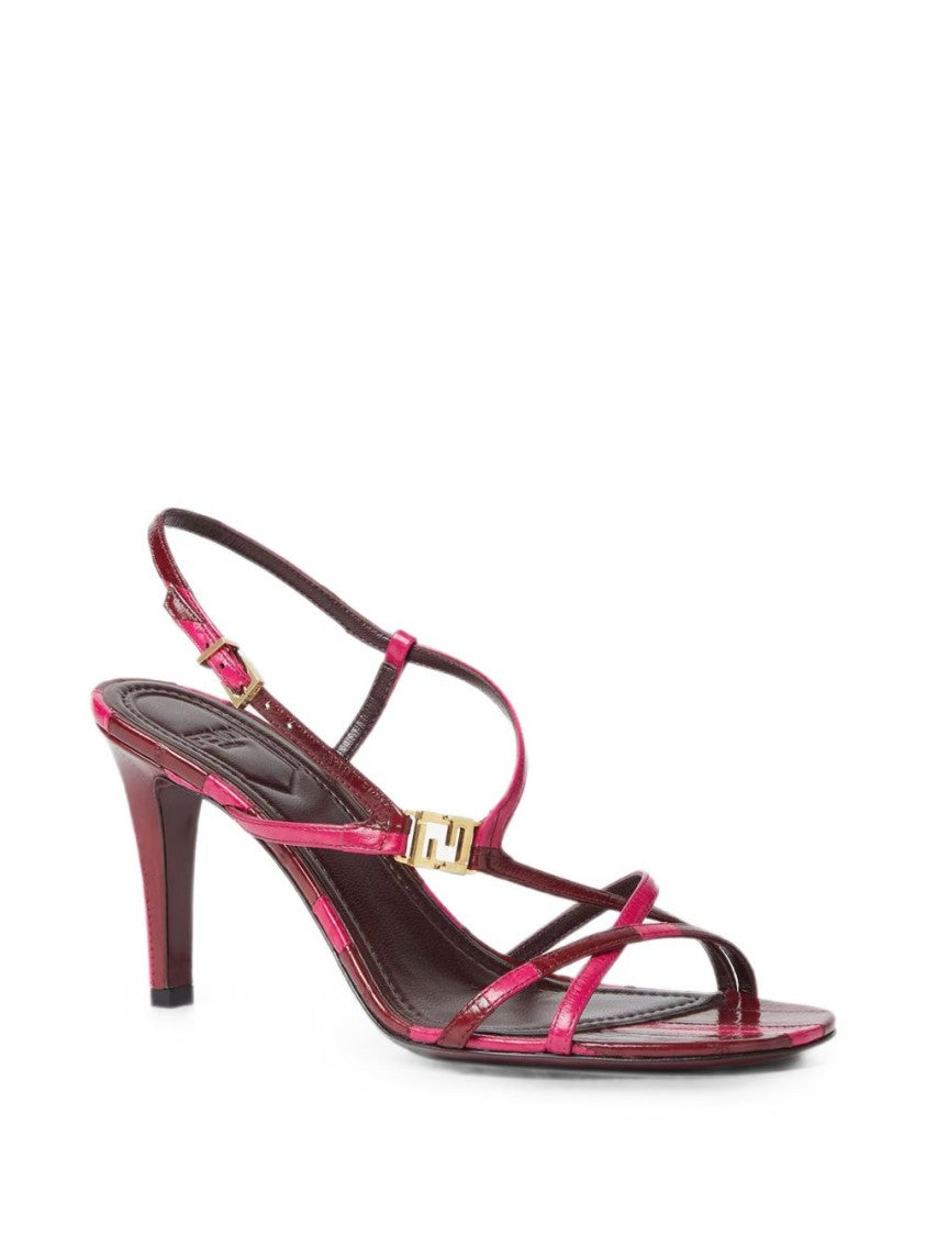 Fendi Strappy Sandals Glossy Finish Sandals