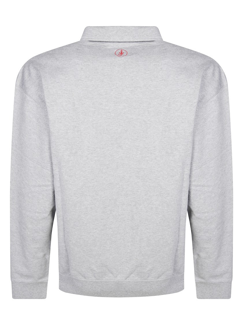 J. W. Anderson Light Grey Rugby Polo