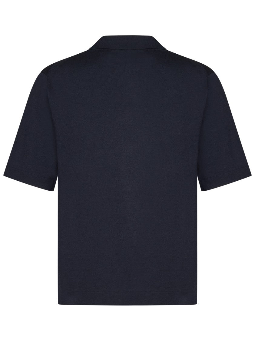 Cruciani Relaxed Fit Blue Polo T-Shirt