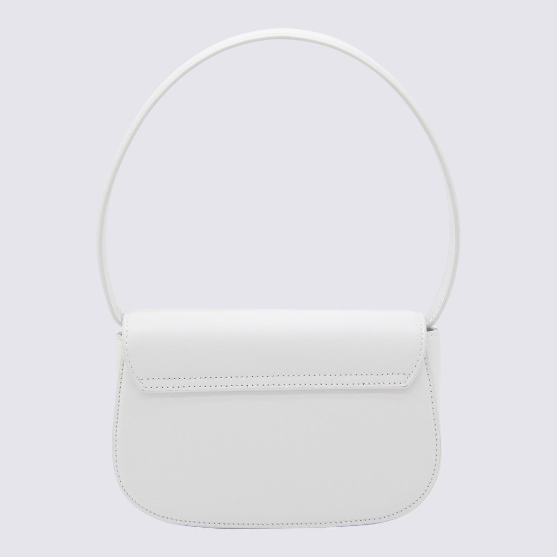 Diesel 1Dr White Leather Shoulder Bag