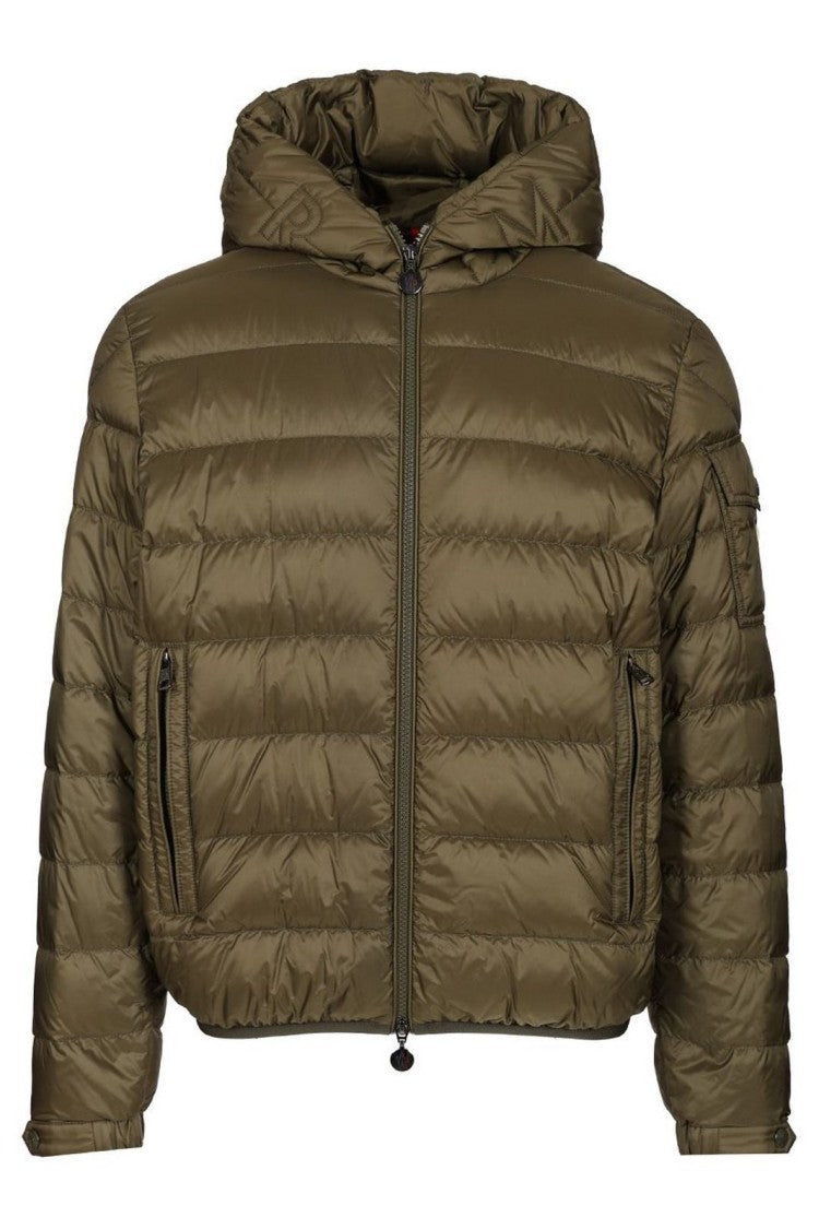 Moncler Quilted Padded Jacket With Front Zipper And Hood
