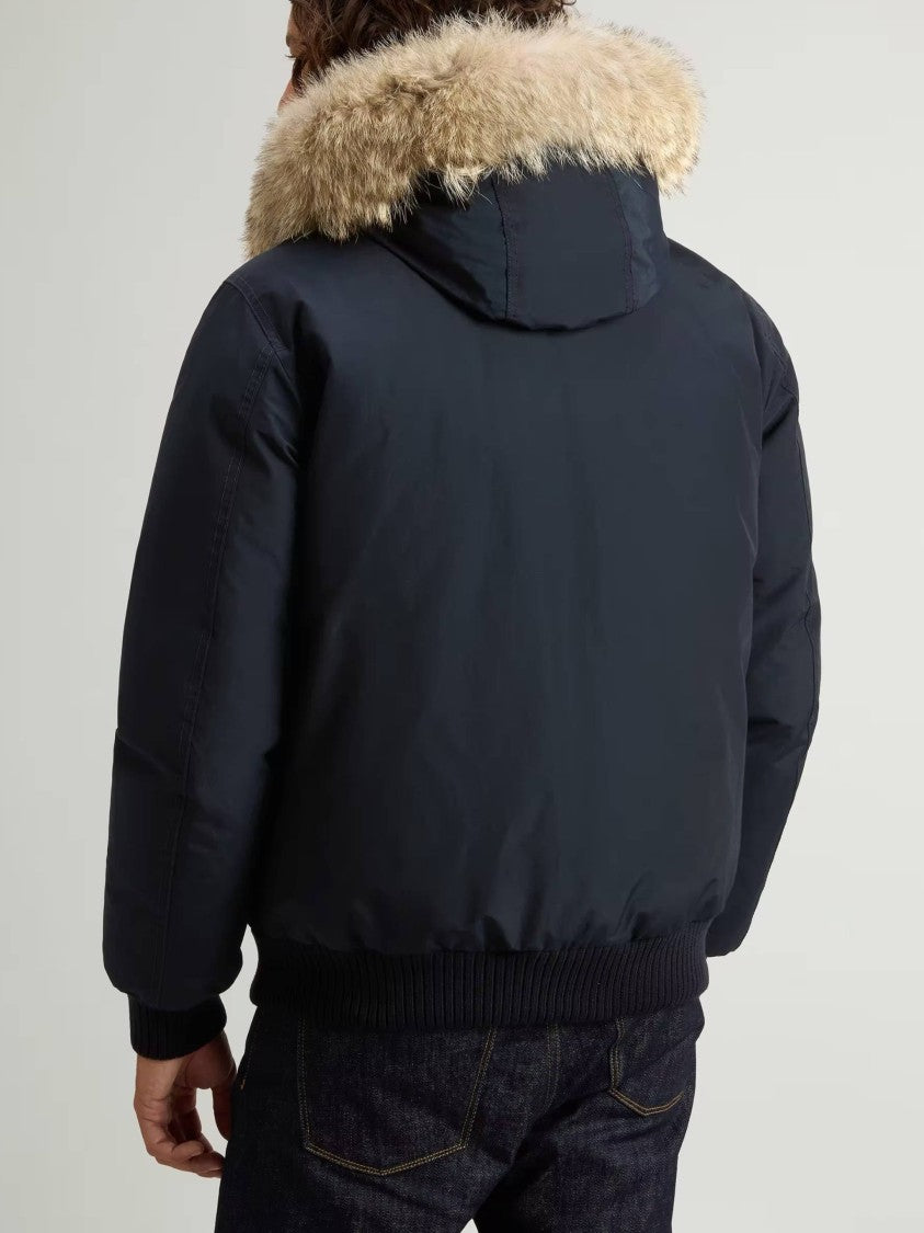 Woolrich Polar Detachable Fur Down Bomber Jacket