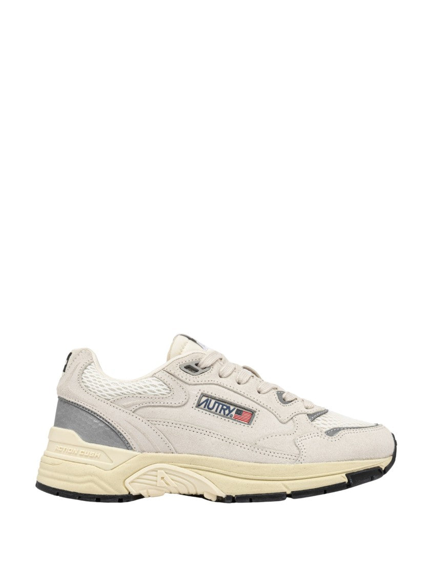 Autry White Low-Top Mesh Sneakers