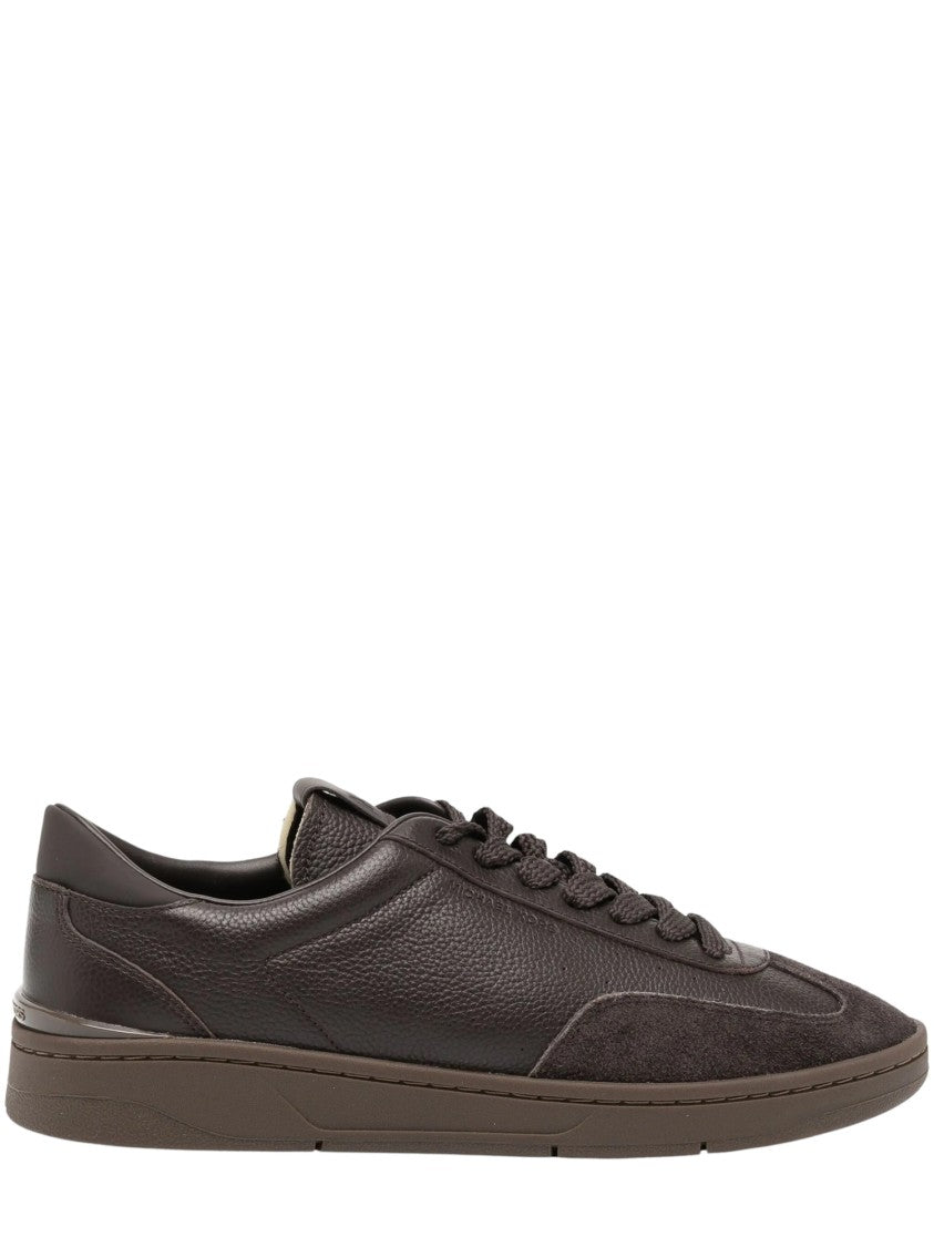 Michael Kors Wilton Textured Leather Suede Low-Top Sneakers