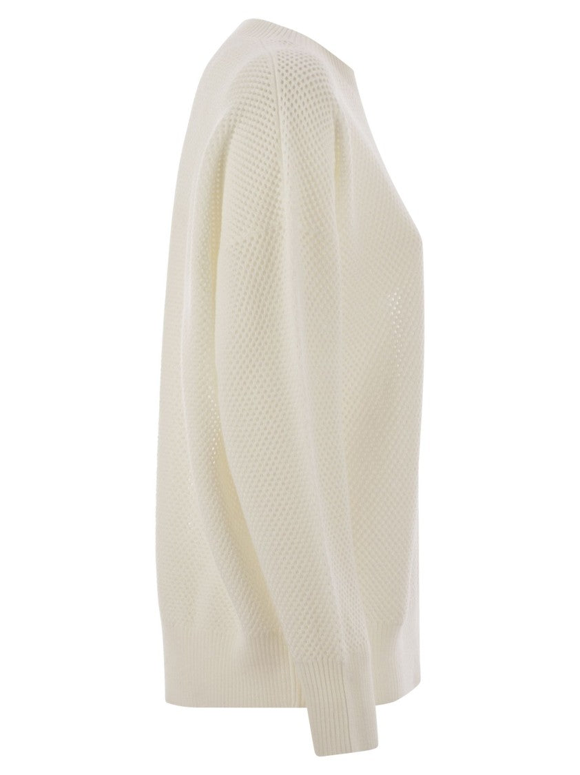 Fabiana Filippi Crew-Neck Sweater In Wool And Cotton