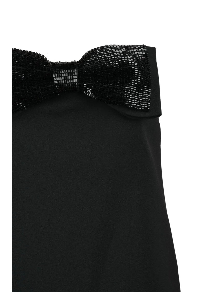 Self-Portrait Black Polyester Mini Dress