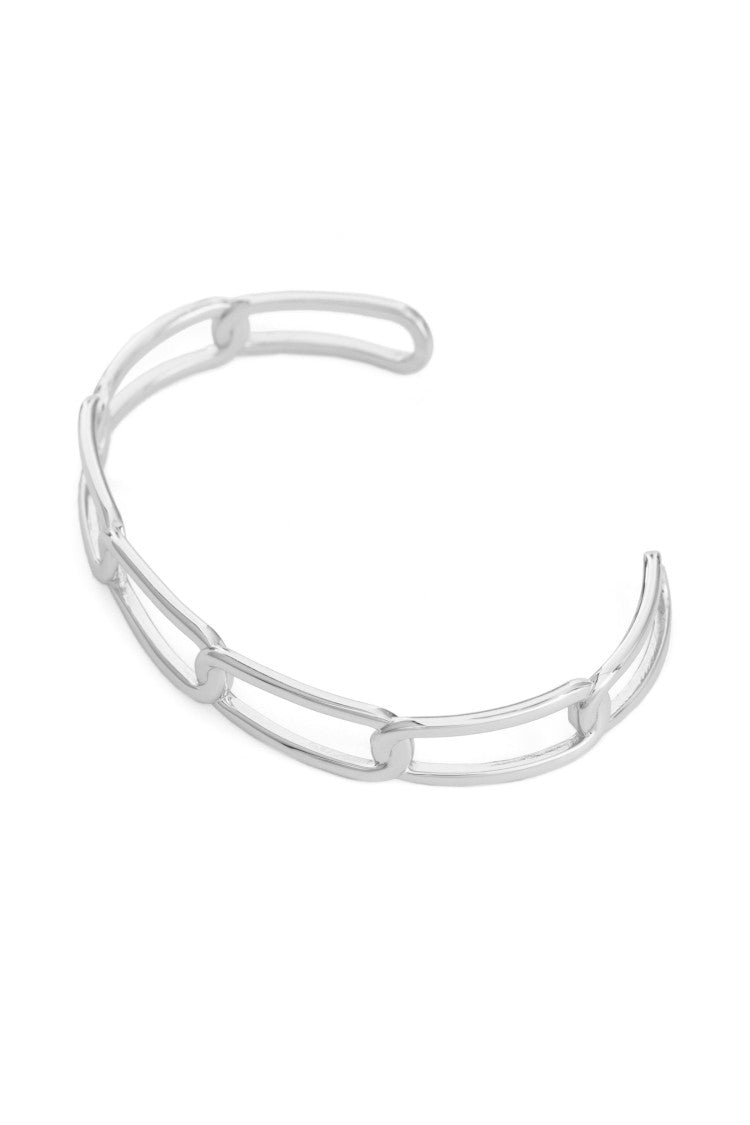 Federica Tosi Gold Rigid Square 925 Silver Plated Brass Bracelet