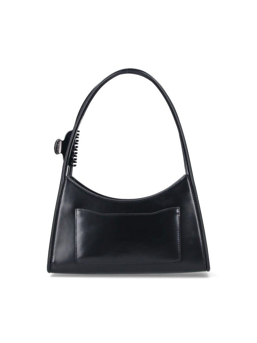 Marc Jacobs Black The Claw Clip Leather Bag
