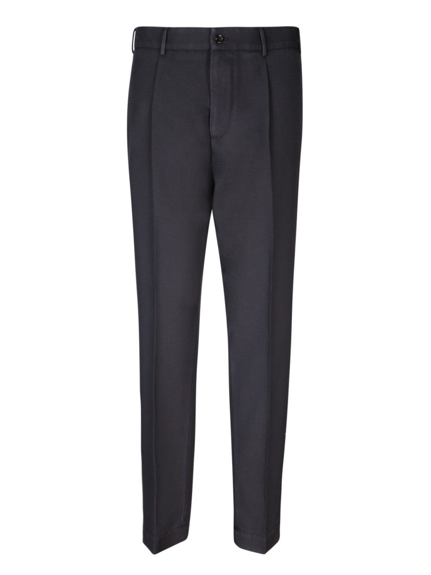 Dell'oglio Tailored Wool Trousers With Fit And Versatile Style