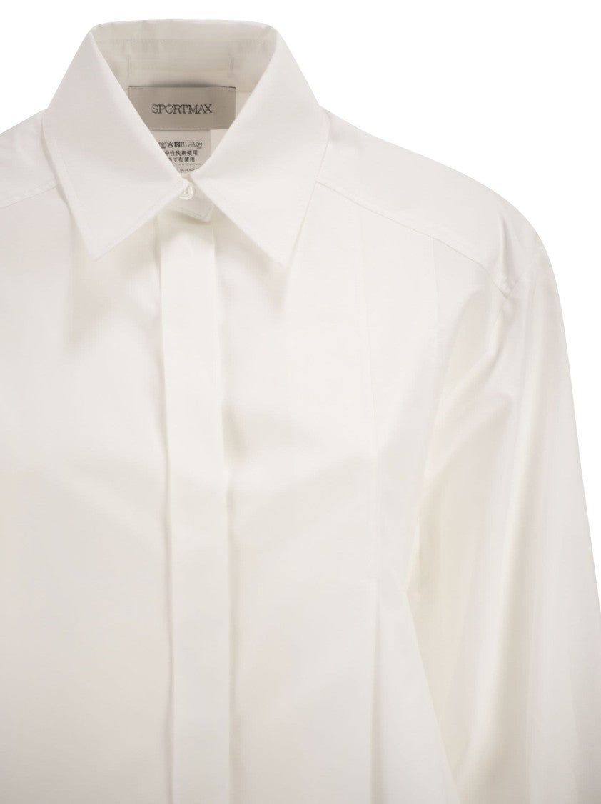 Sportmax Spxcerto - Cropped Poplin Shirt