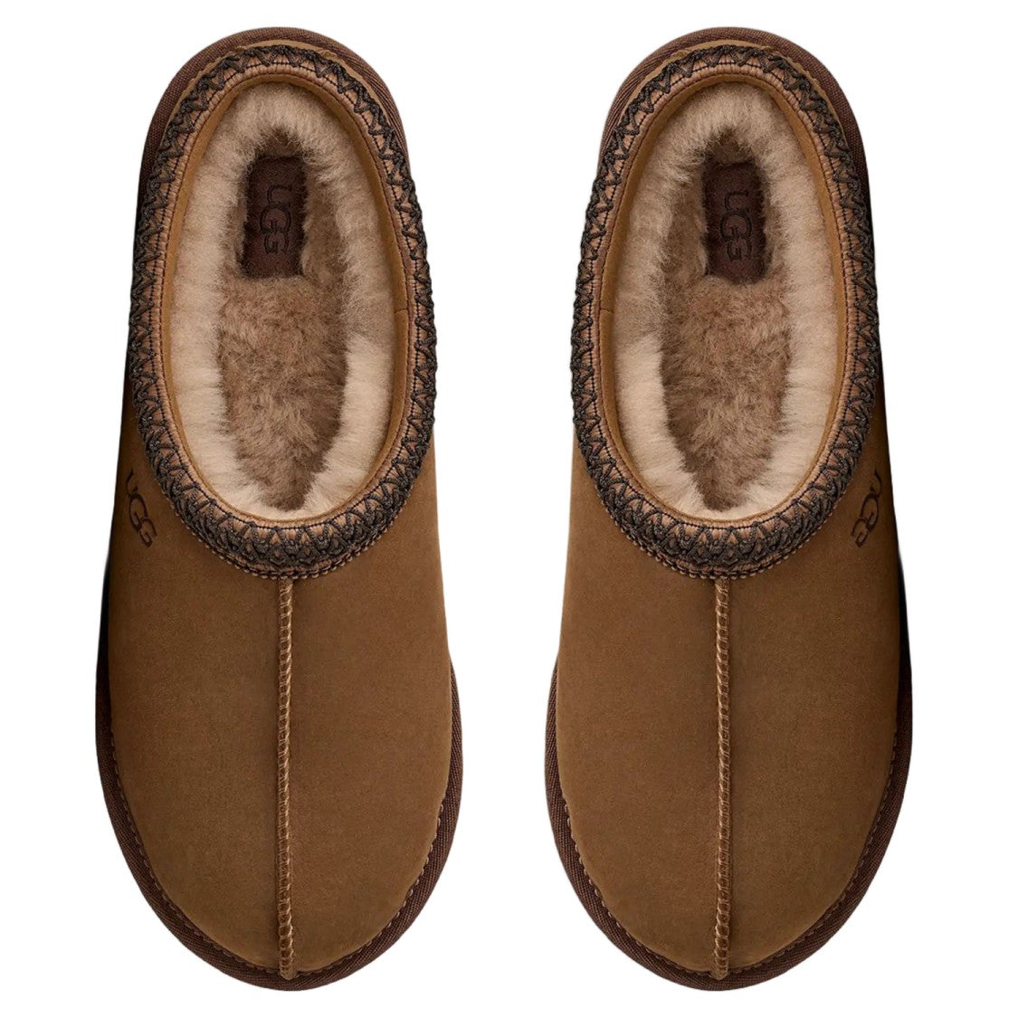 Ugg Brown/Black Suede Mules