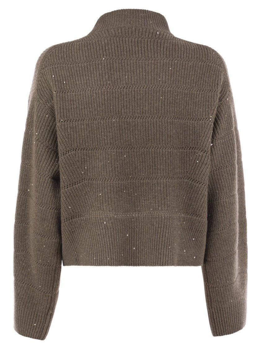 Brunello Cucinelli Cashmere And Wool Turtleneck Sweater