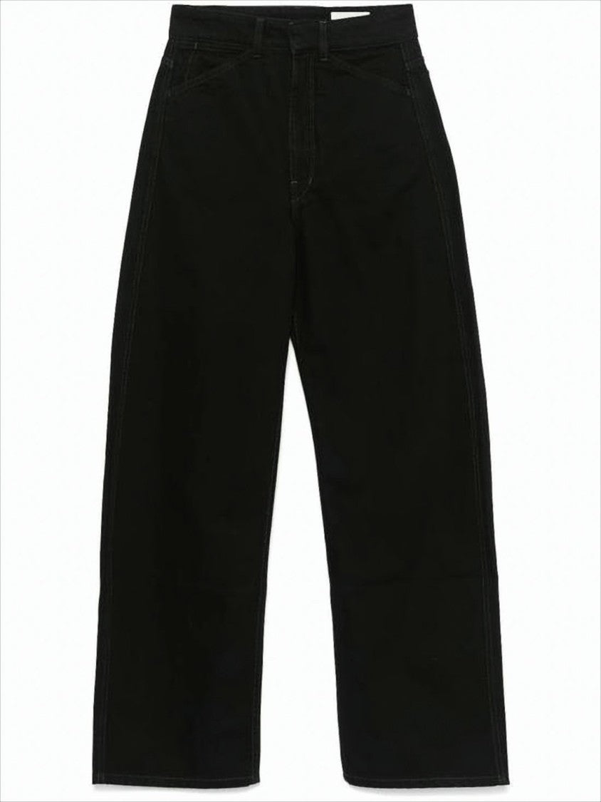 Lemaire Wide-Leg High-Waisted Denim Pants With Classic Five-Pocket Design