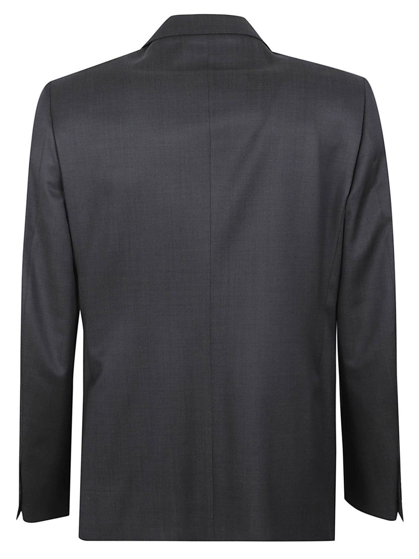Zegna Tailored Black Two-Piece Suit With Notched Lapel