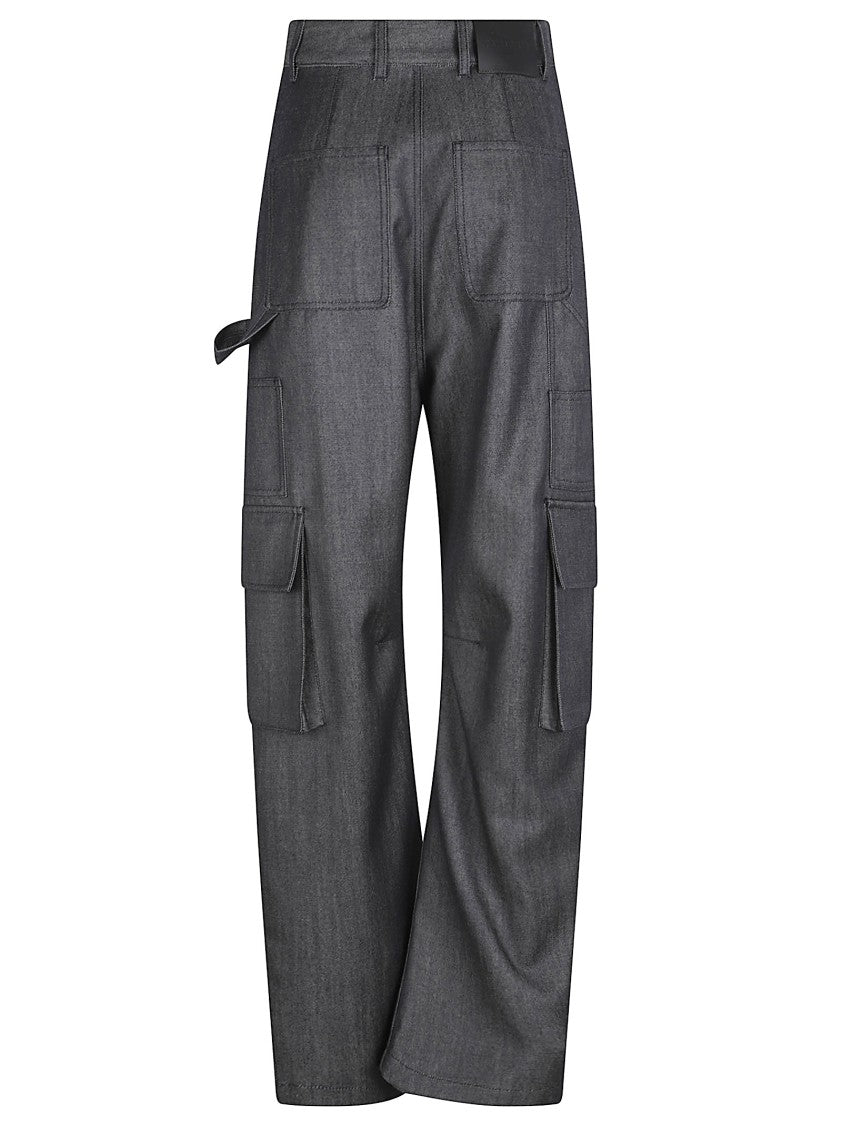 Balenciaga Mid-Rise Cargo Trousers With Practical Pockets And Structured Silhouette