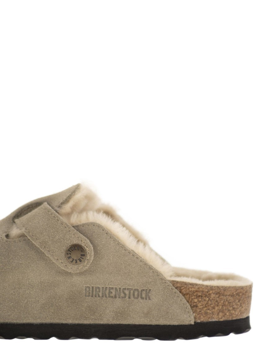 Birkenstock Boston - Sabot With Fur Lining