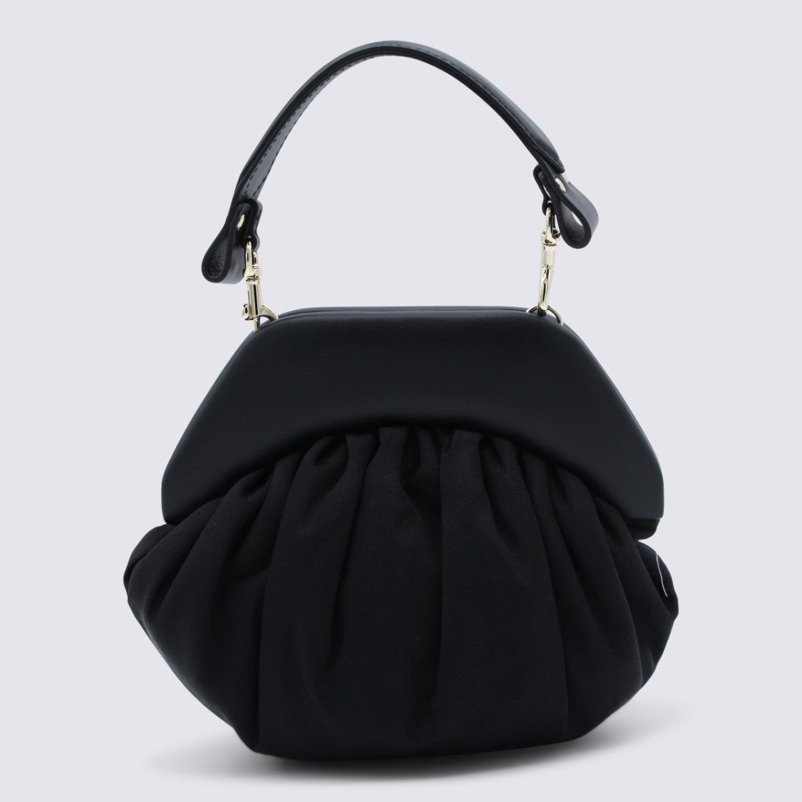 Vivienne Westwood Black Structured Top Handle Bag