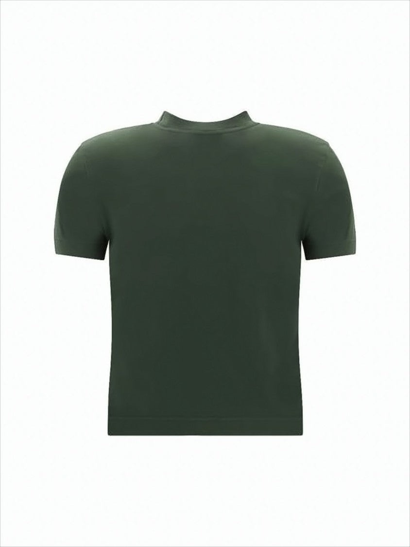 Jacquemus Cropped Green T-Shirt With Minimalist Design