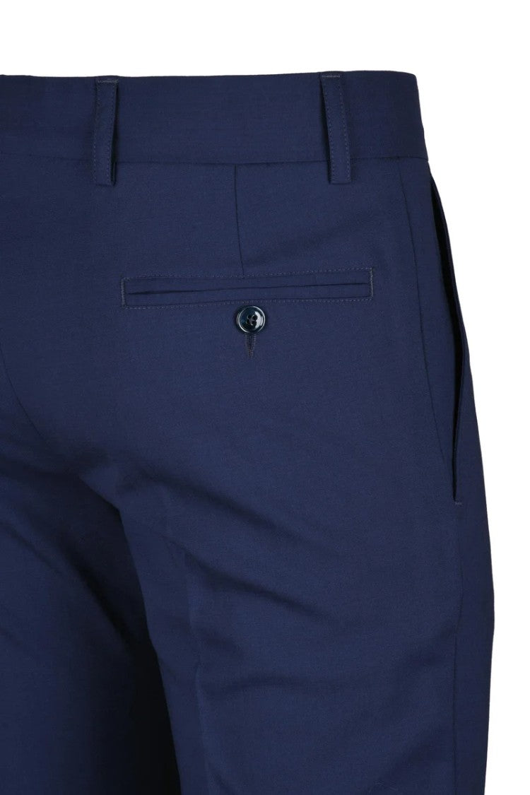 Daniele Alessandrini Wool Stretch Trousers - Blue