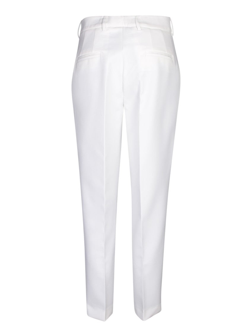 Blanca Vita Regular Fit White Trousers