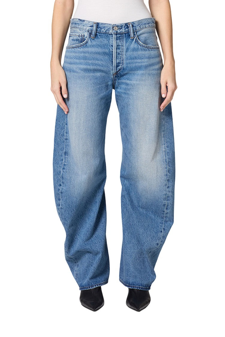 Agolde Light Wash Carrot-Cut Recycled Denim Jeans