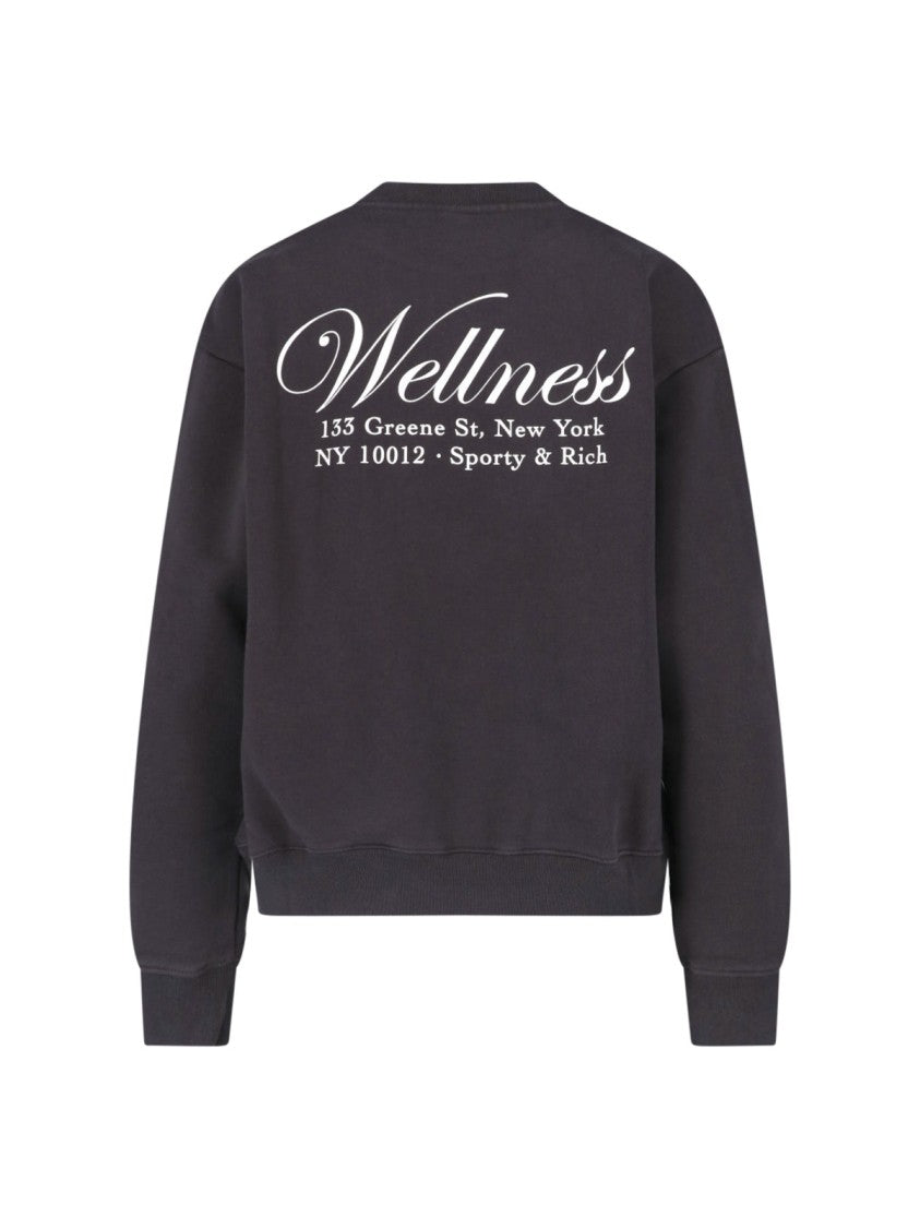 Sporty And Rich Brown Soho Cotton Crewneck Sweatshirt