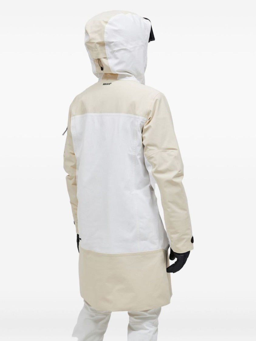 Peak Performance Two-Tone Long Coat With Hood