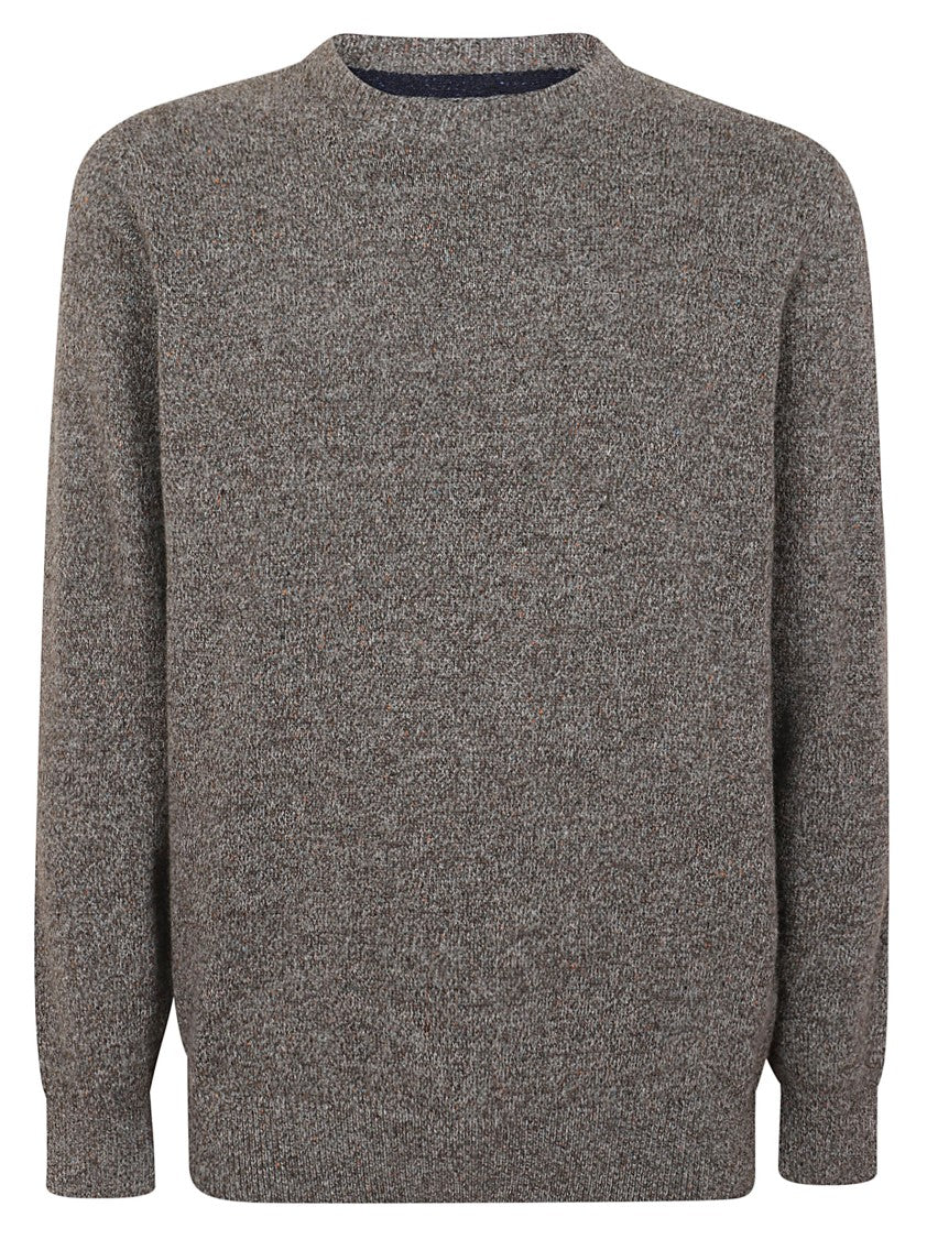 Barbour Textured Knit Crew Neck Sweater With Relaxed Fit