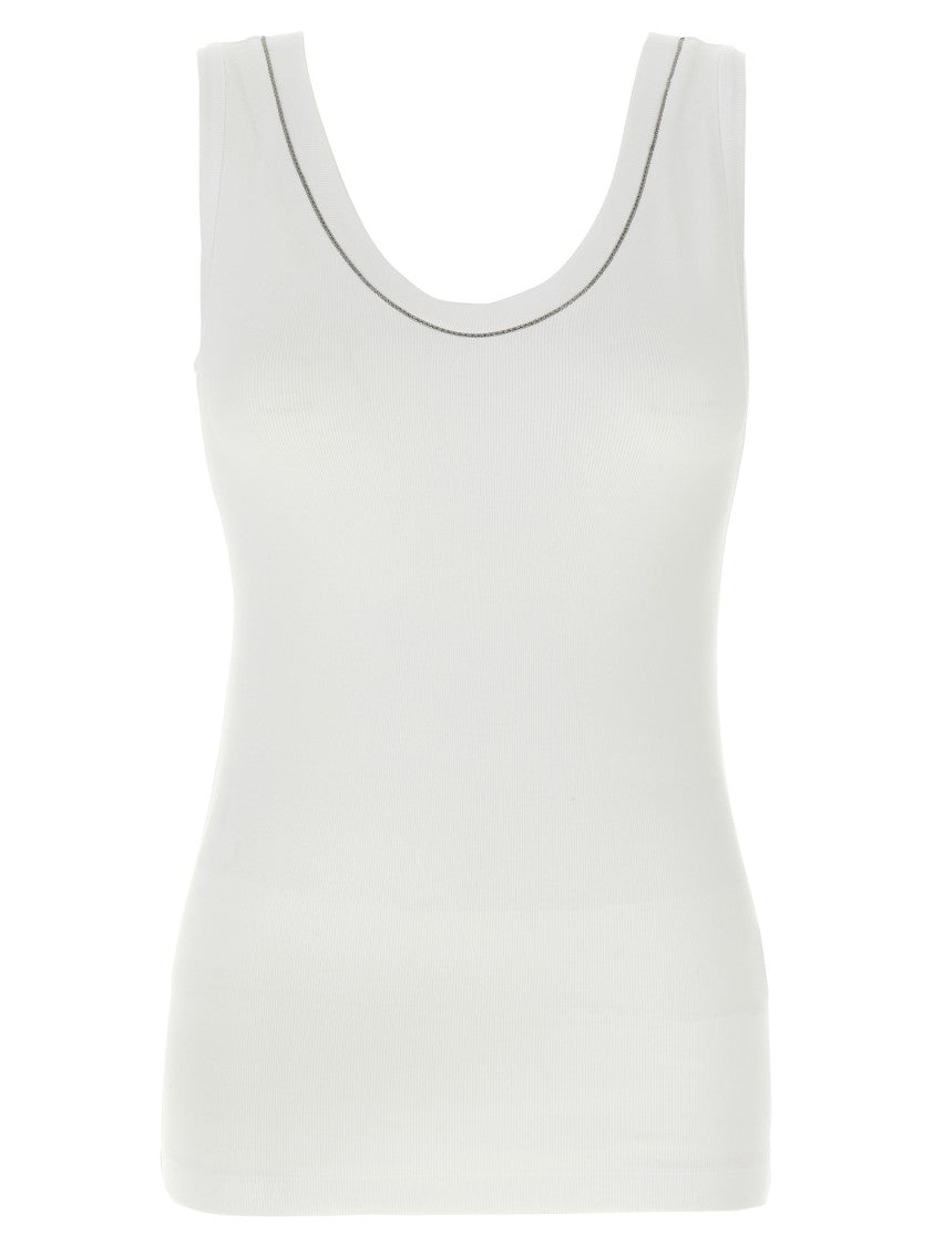 Brunello Cucinelli Shiny Collar' Top