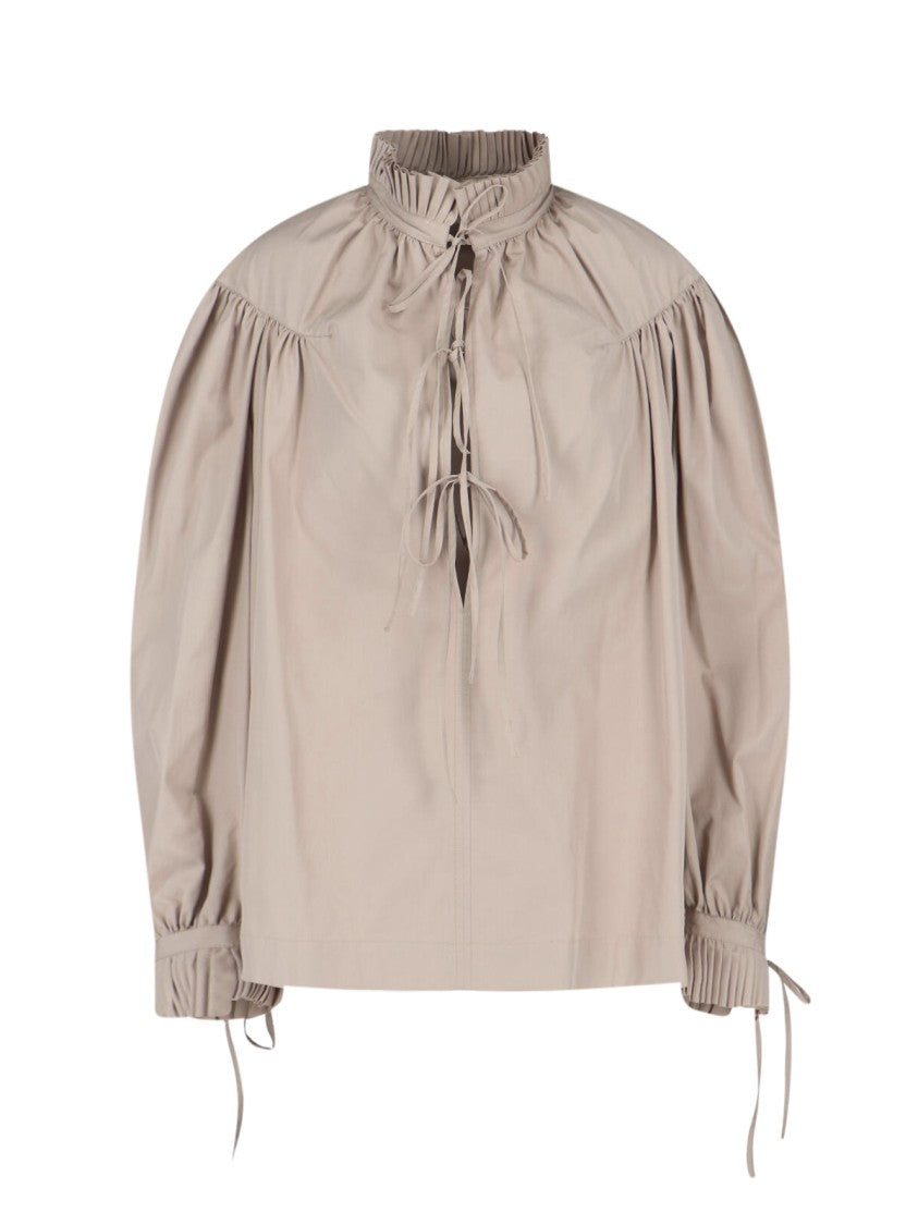 Dries Van Noten Tailored Beige Shirt With Classic Button-Down Design