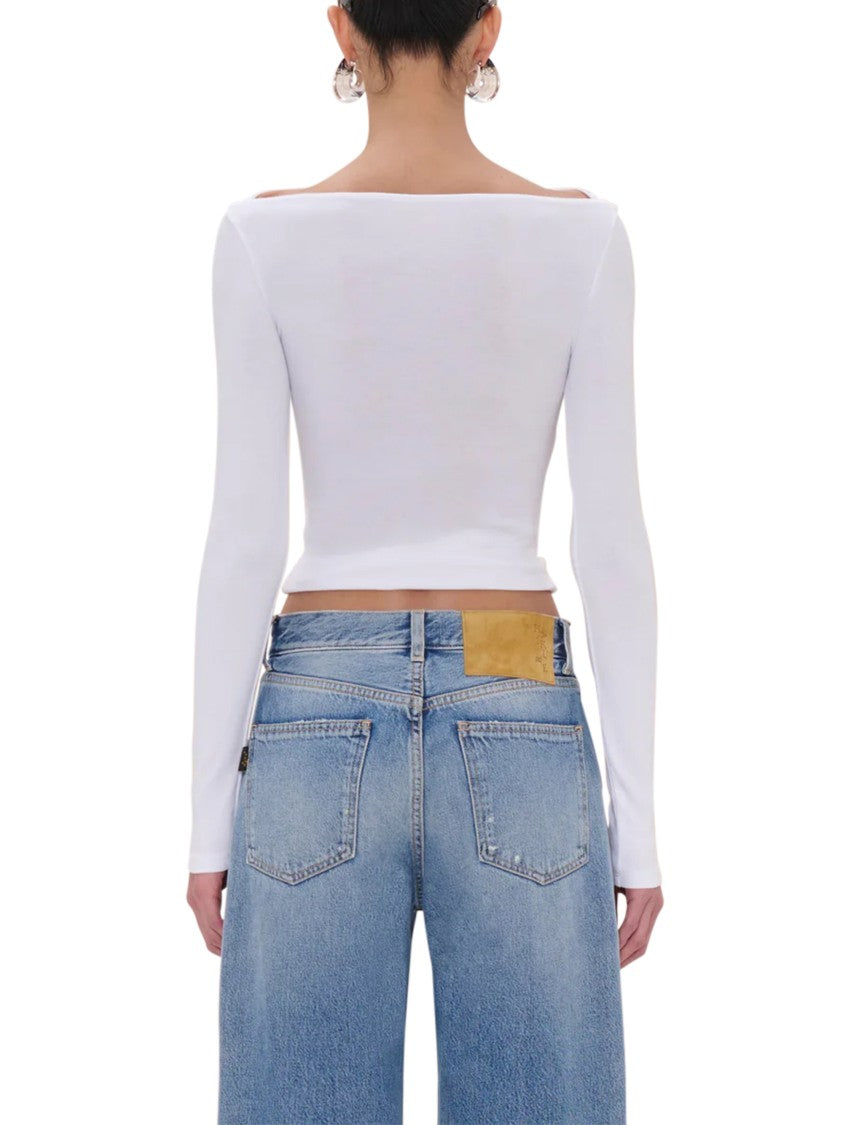 Haikure High-Waisted Wide-Leg Denim Trousers With Classic Five-Pocket Design