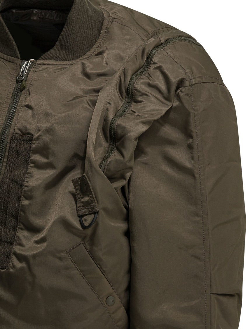 Daiwa Pier 39 Padded Brown Insulated Jacket With Ribbed Cuffs And Functional Pockets