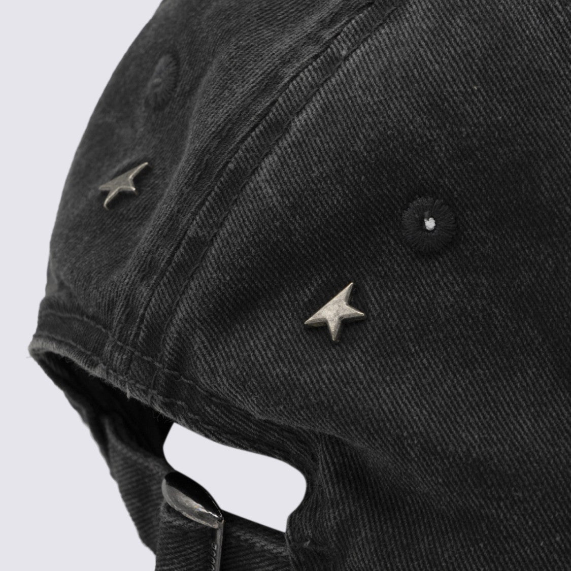 Golden Goose Washed Cotton Baseball Cap With Embroidered Lettering