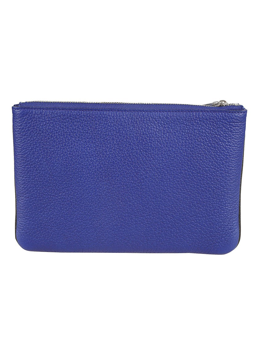 Ferragamo Calf Leather Wallet With Textured Design