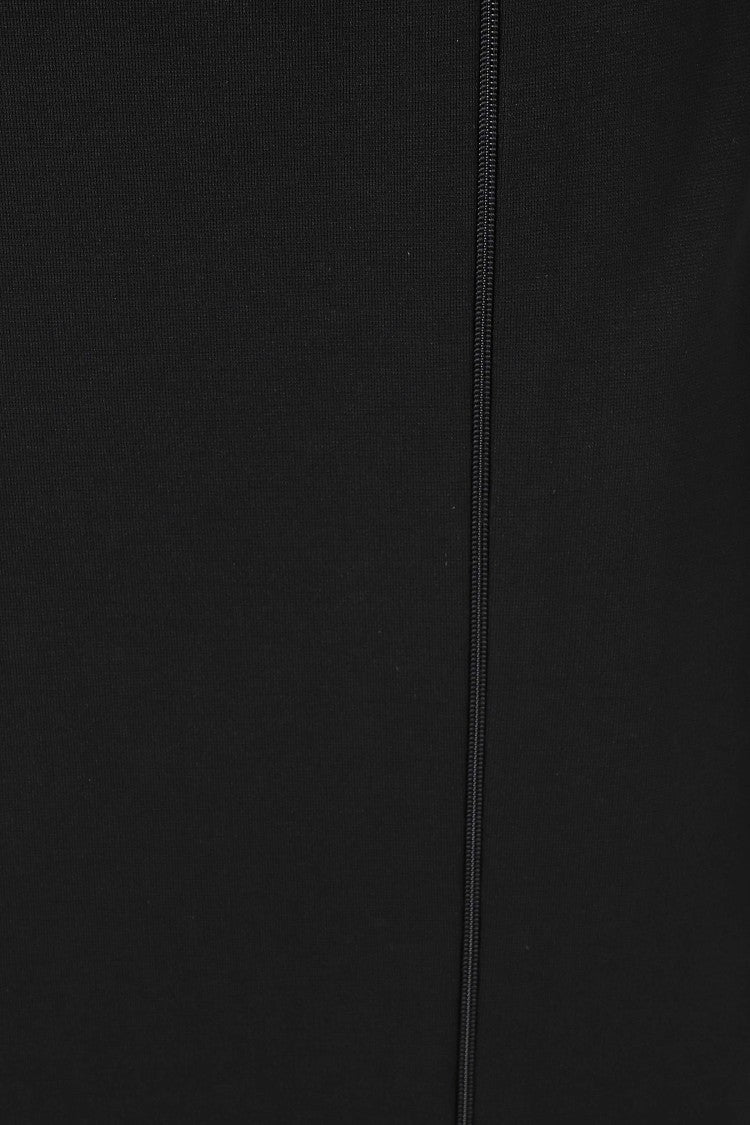 Semi Couture Black Topaz Viscose-Blend Midi Skirt