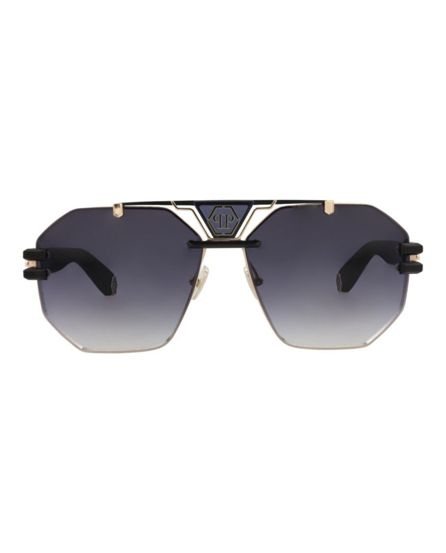 Philipp Plein Aviator-Frame Titanium Sunglasses