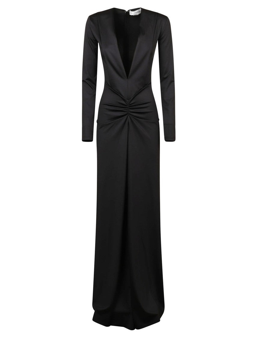 Victoria Beckham Floor-Length Black Dress