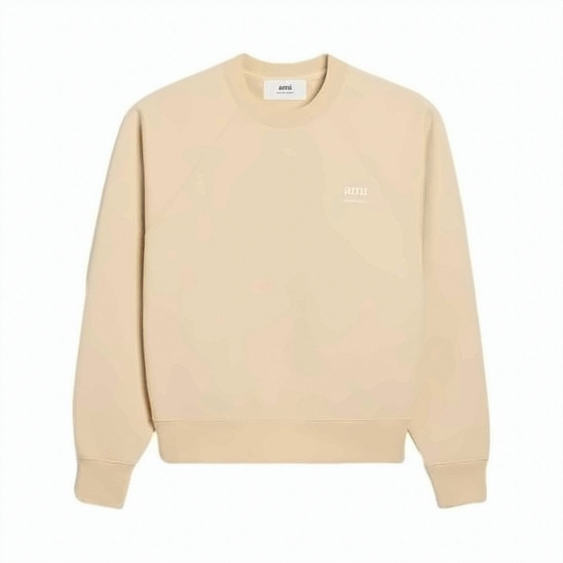 Ami Paris Relaxed Fit Crew Neck Sweatshirt With Subtle Logo