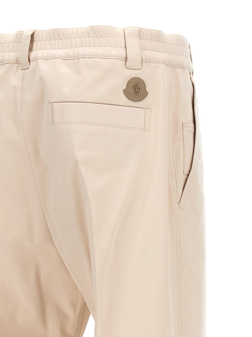 Moncler Tailored Stretch Cotton Drill Pants