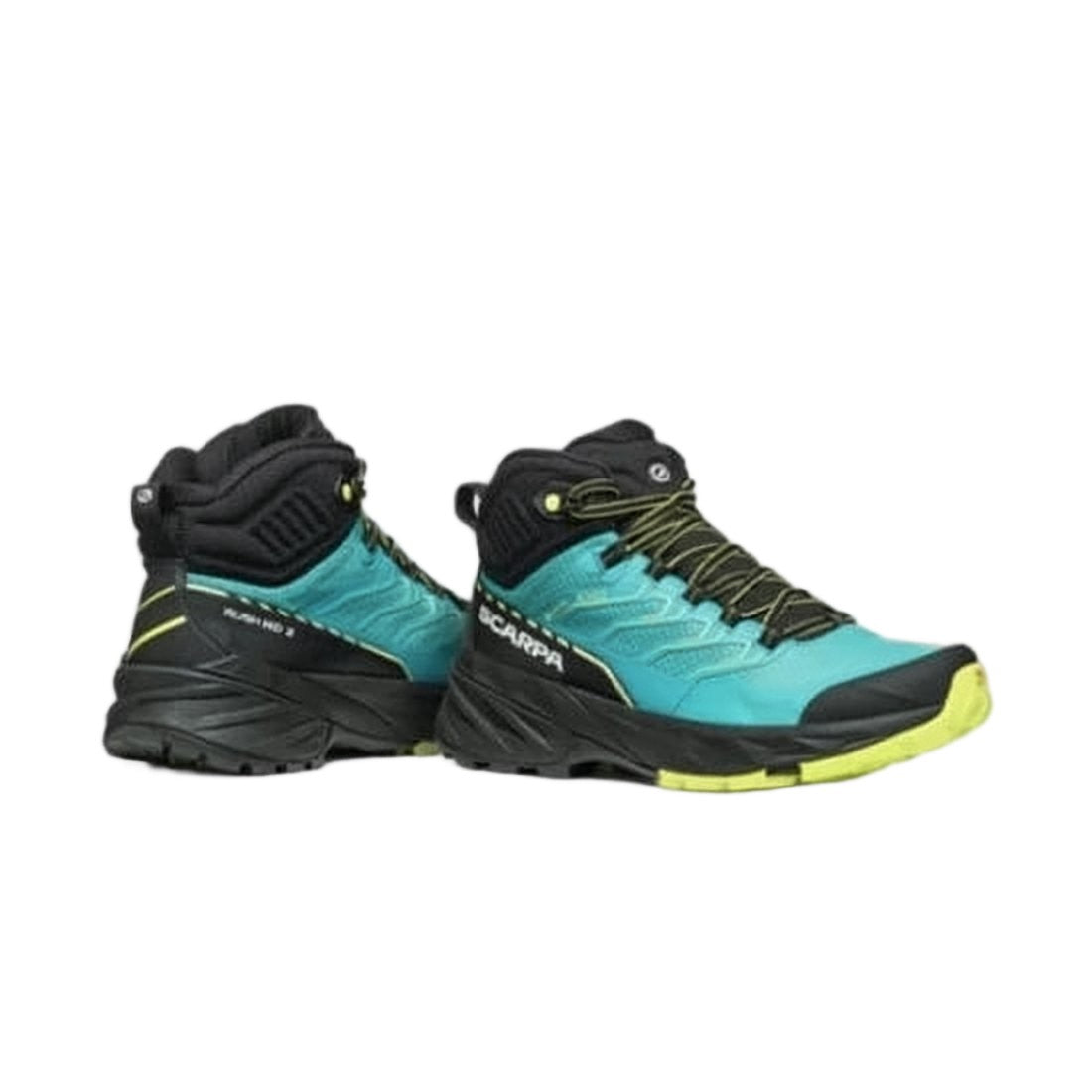 Scarpa Mid-Top Hiking Shoes With Turquoise Upper