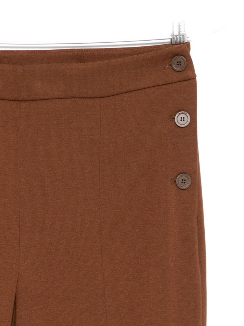 Semi Couture Flared Leg Pants With Fitted Waist