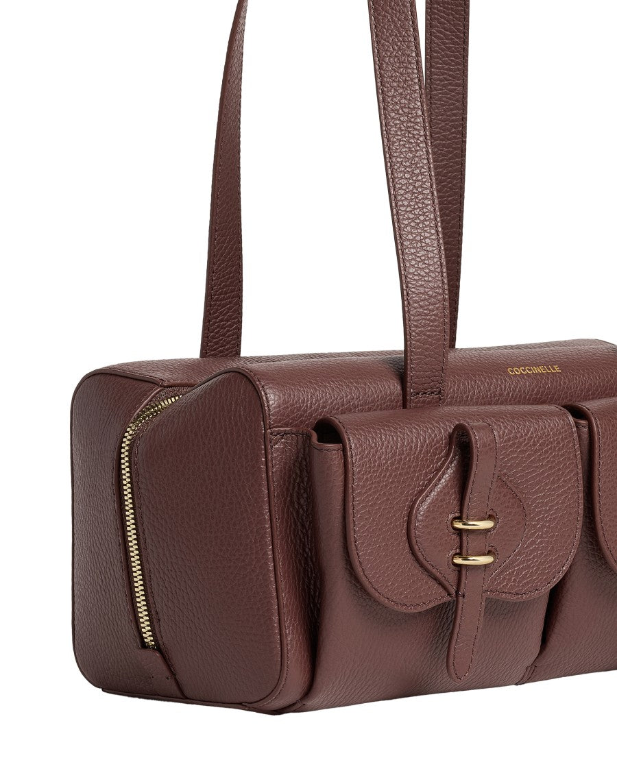 Coccinelle Mavery Pocket Leather Shoulder Bag