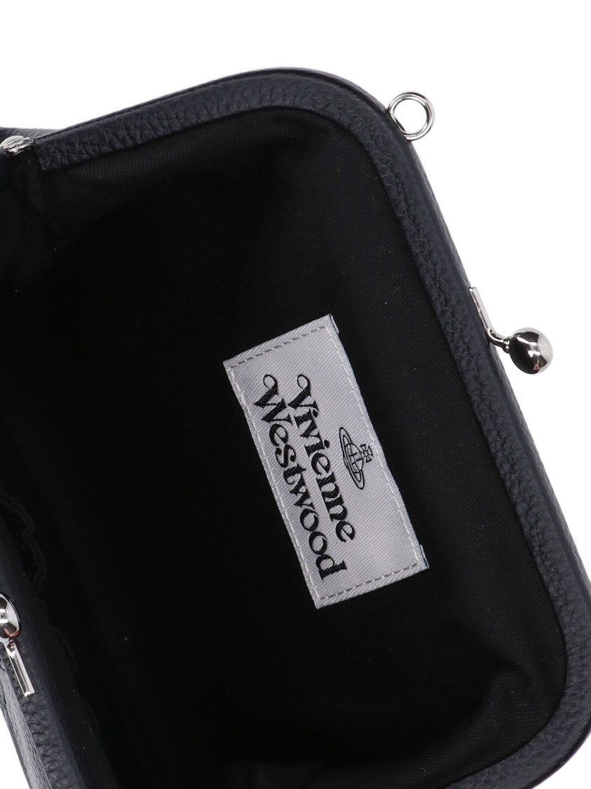 Vivienne Westwood "Vivienne Clutch" Shoulder Bag, In Black Fabric