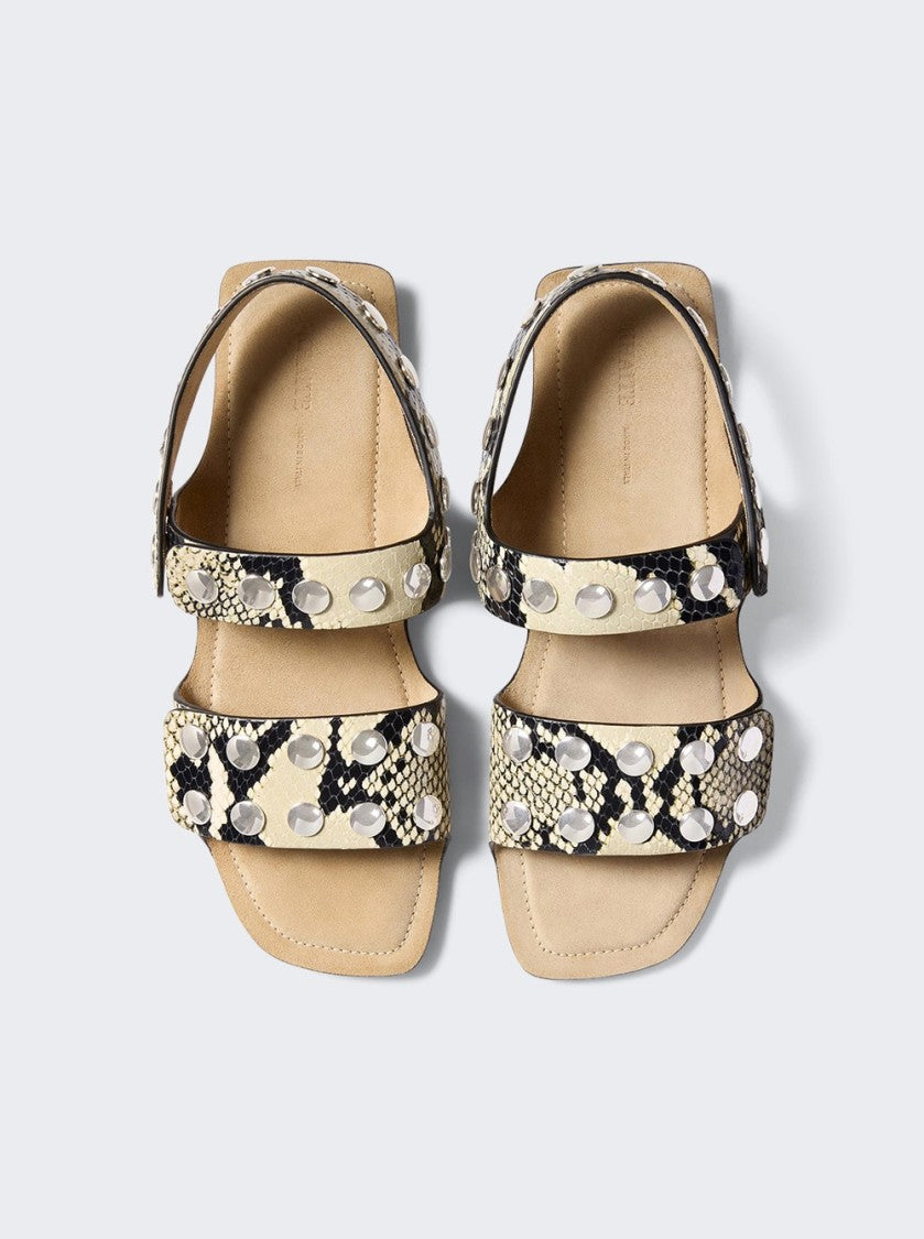 Khaite Boden Flat Natural Sandals