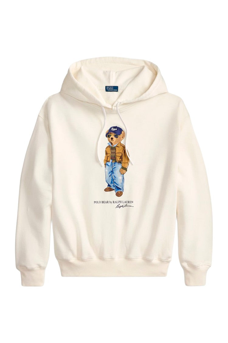 Polo Ralph Lauren Cream Polo Bear Graphic Hoodie