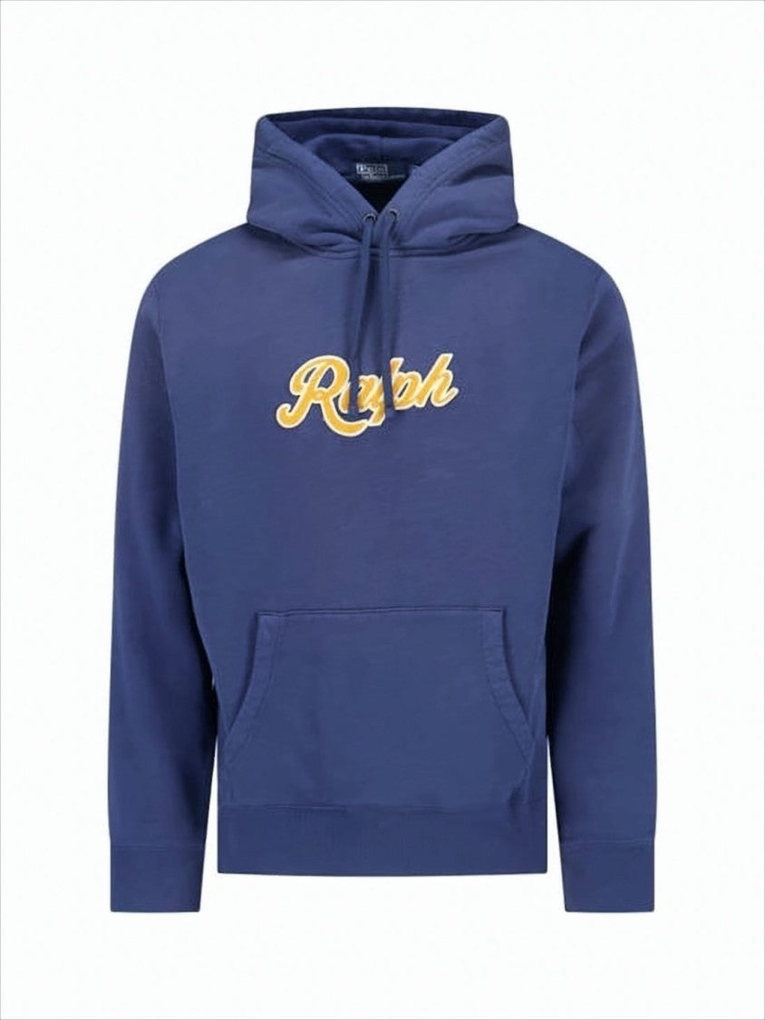 Polo Ralph Lauren Cropped Hoodie In Deep Blue With Embroidered Logo